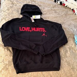 Nike LOVE,HURTS hoodie- small